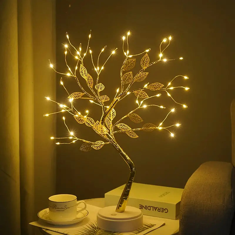 Led Copper Tree Light