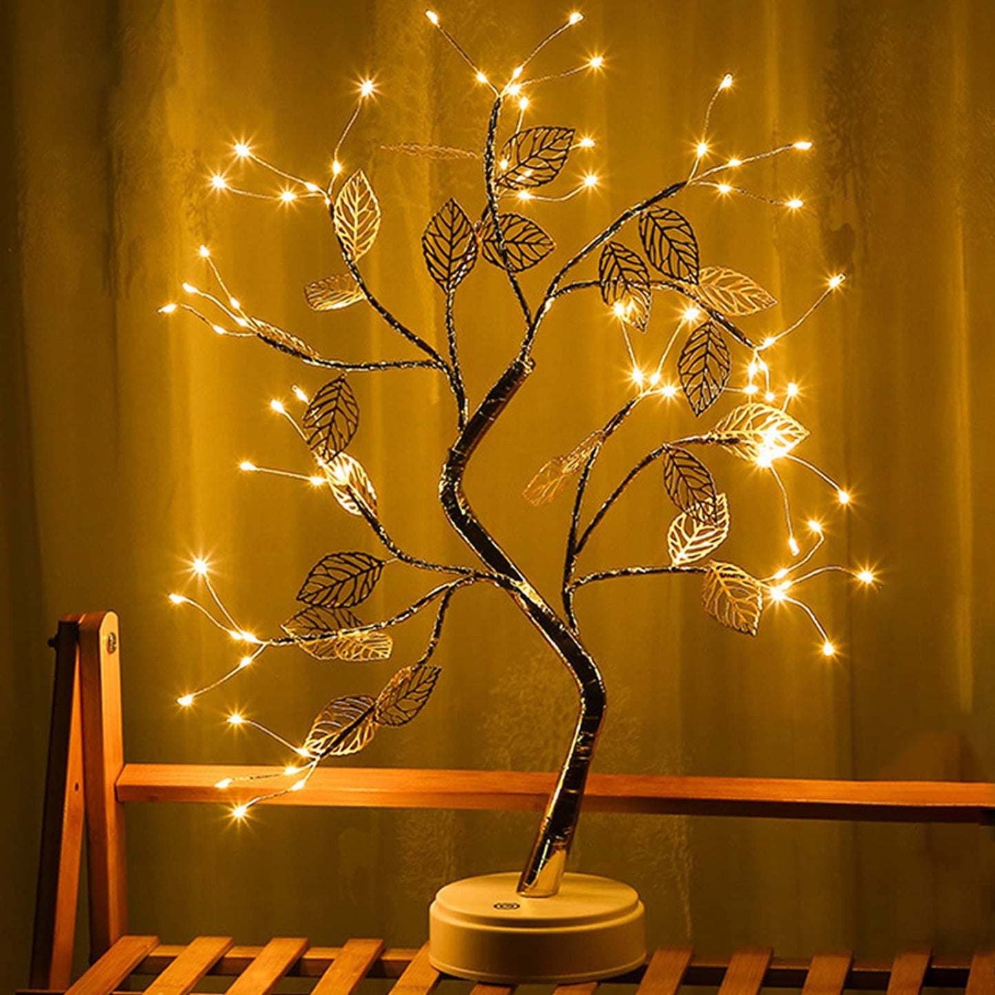 Led Copper Tree Light