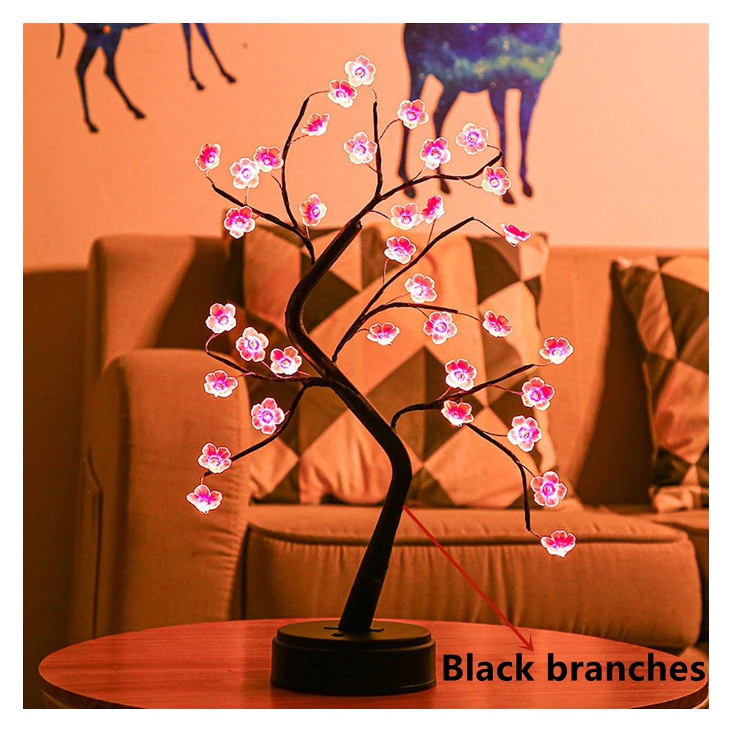 Led Copper Tree Light