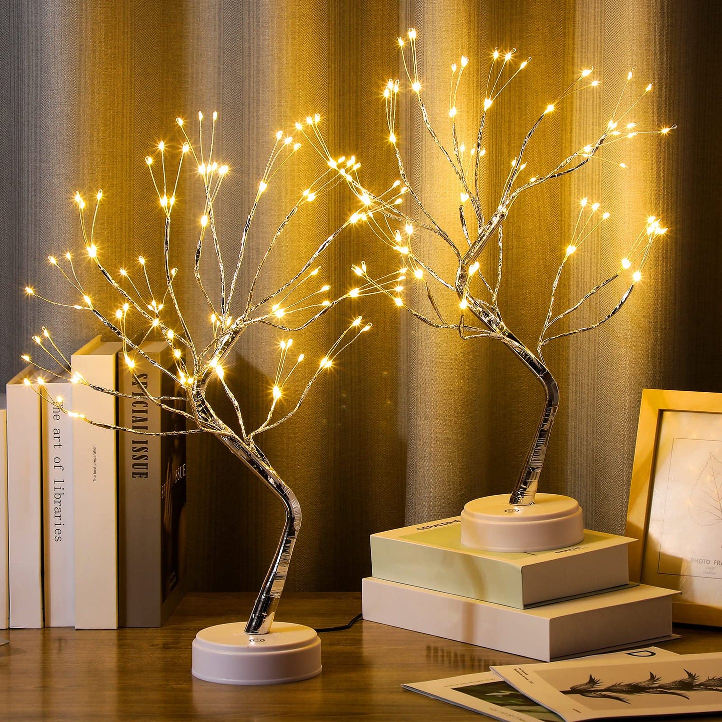 Led Copper Tree Light