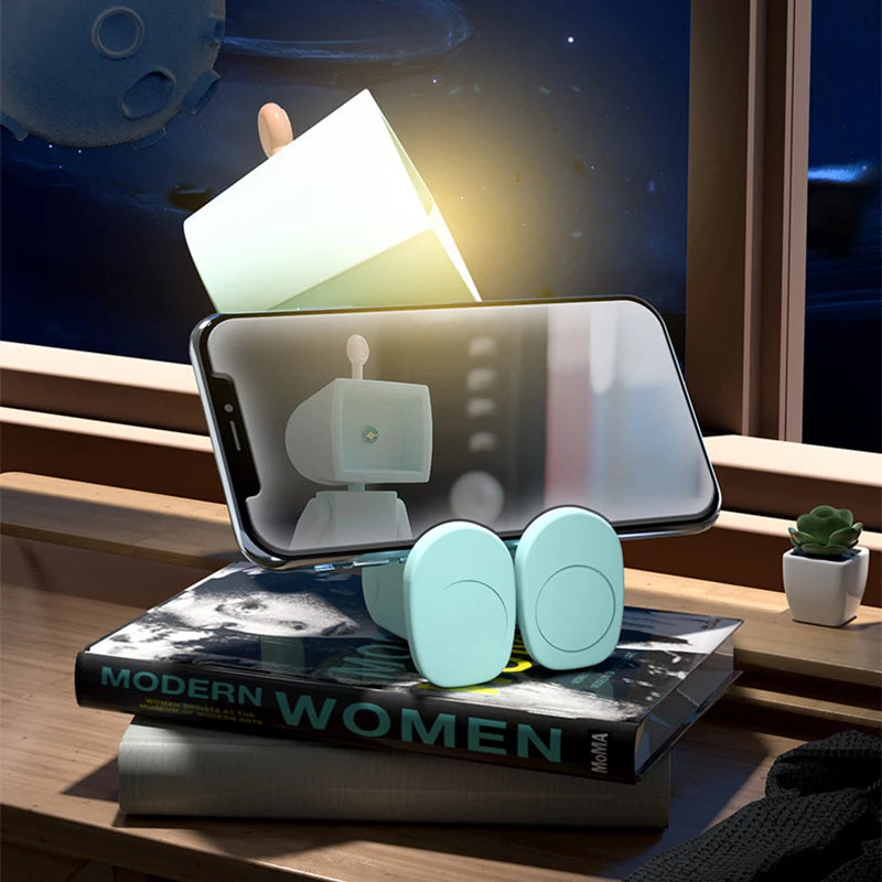 LED Night Lights Magnetic AG Battery Nights Lamp for Children Bedroom Bedside Desk Decorations Astronauts Mini Night Light